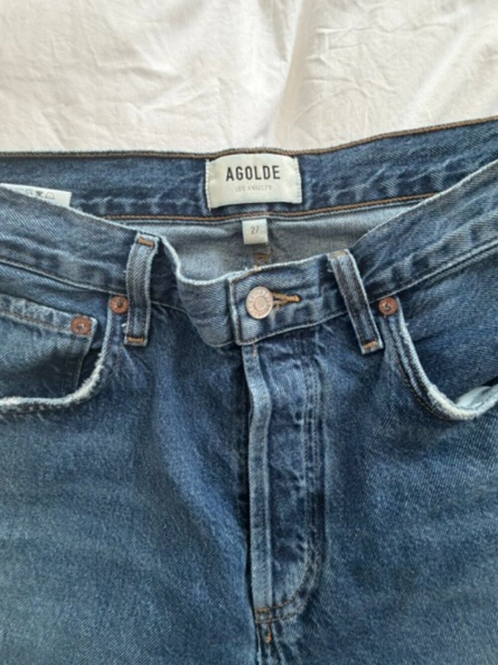 NWT Sold Out AGOLDE Ren High-Rise Wide-Leg Jeans Size 27 - Picture 3 of 7